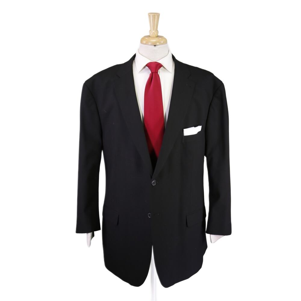 Joseph Abboud Current Solid Black Performance Fab… - image 1